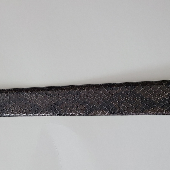 Anne Klein Reptile‎ Genuine Leather Belt with Shinny Spots XL - Picture 8 of 9